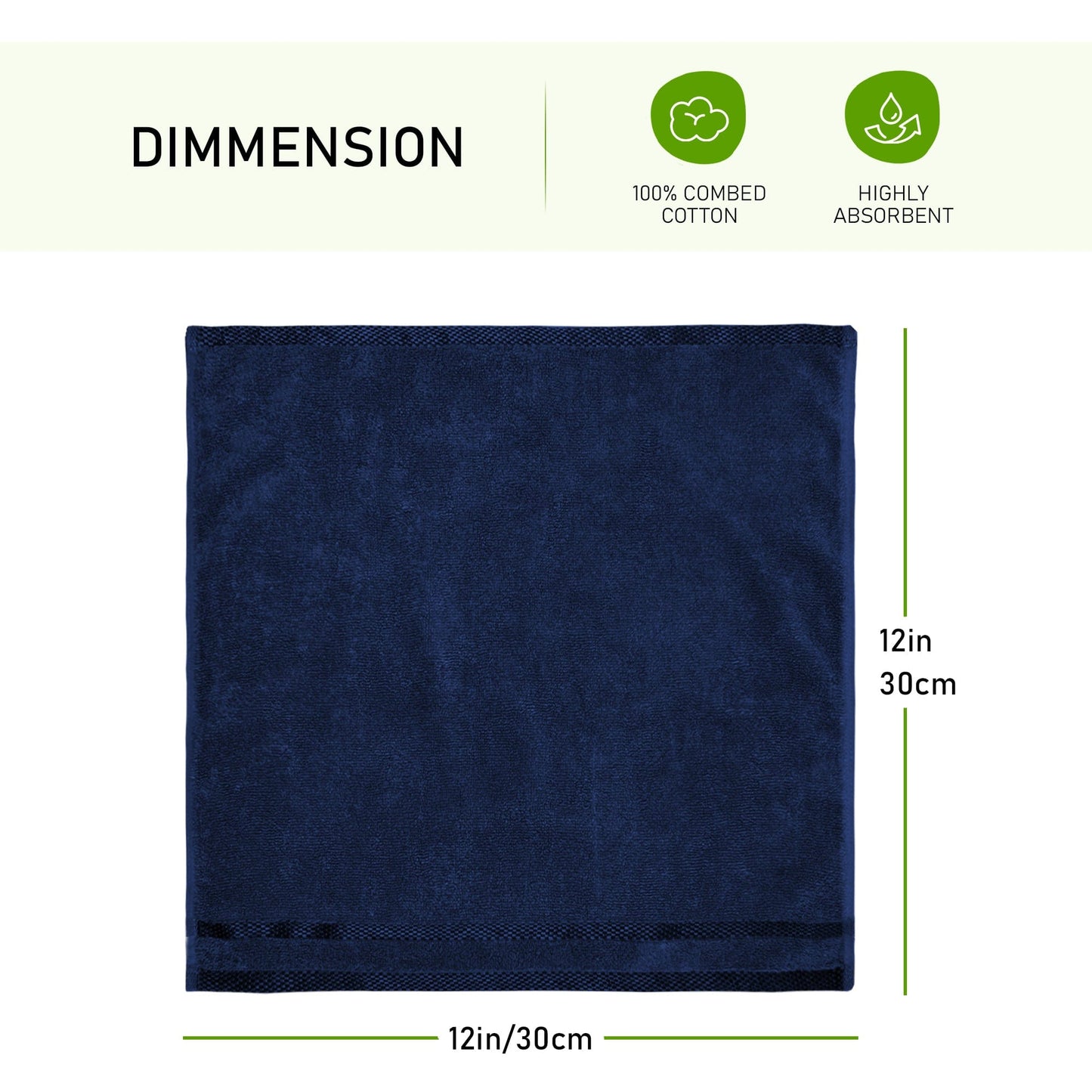 Belmont Viscose Stripe Royal Blue Towels