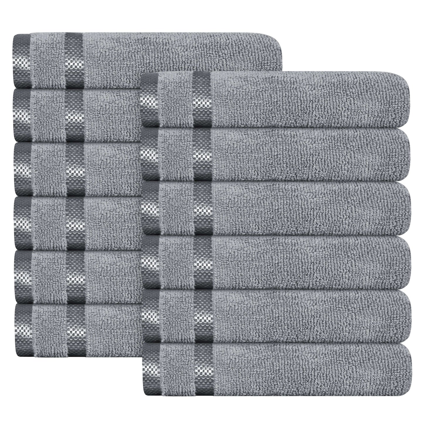 Belmont Viscose Stripe Silver Towels
