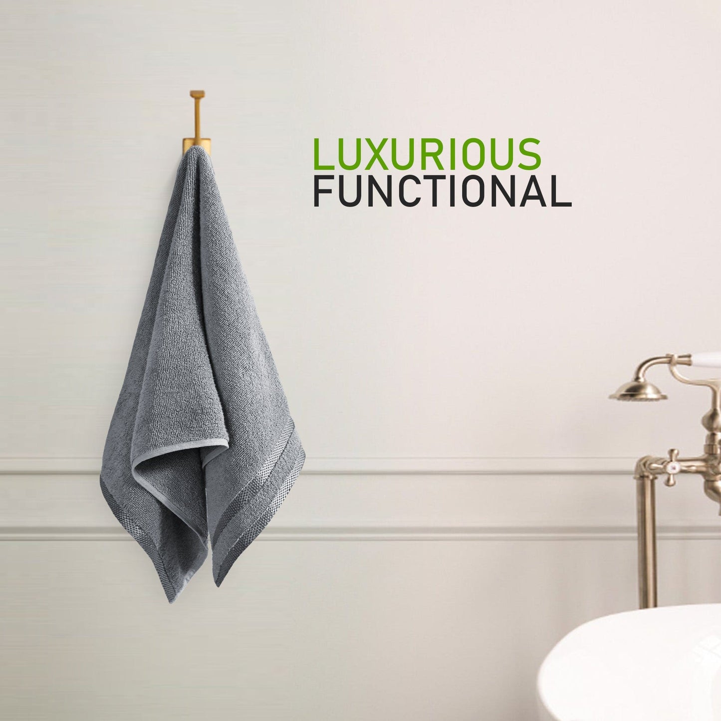 Belmont Viscose Stripe Silver Towels