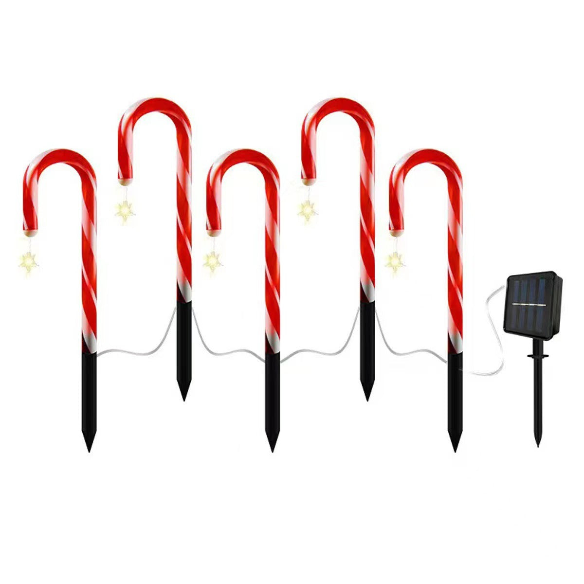 Solar Christmas stake lights