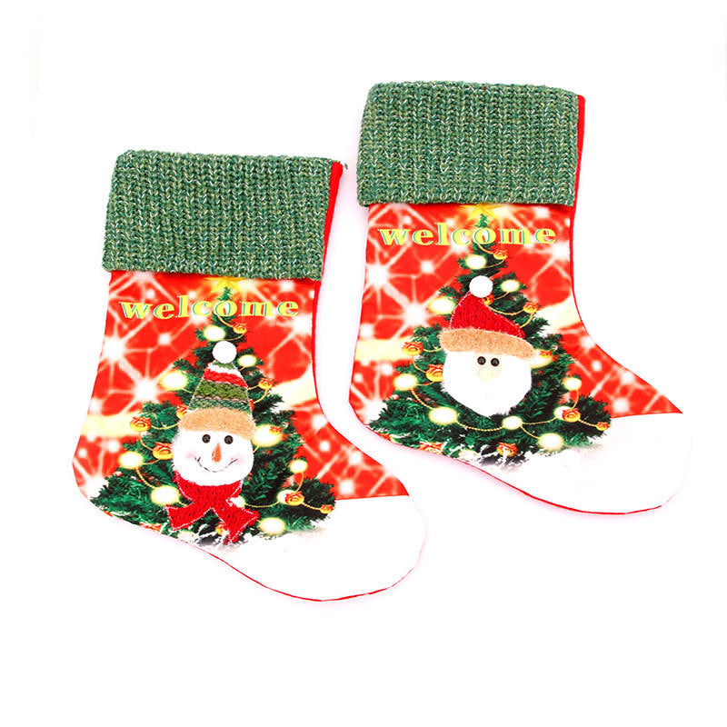 Large LED christmas stocking