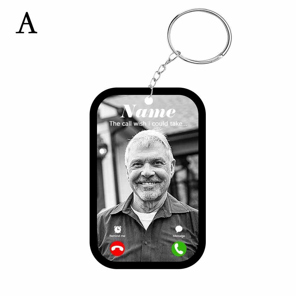 Acrylic Personalised Photo Keychain