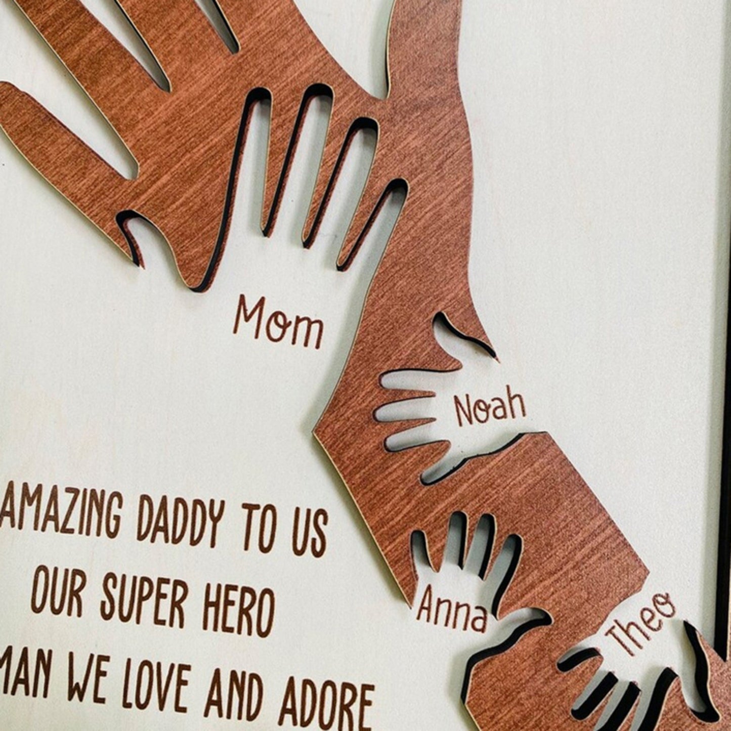 Personalised Wooden Father's Day Ornaments