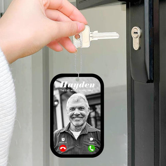 Acrylic Personalised Photo Keychain