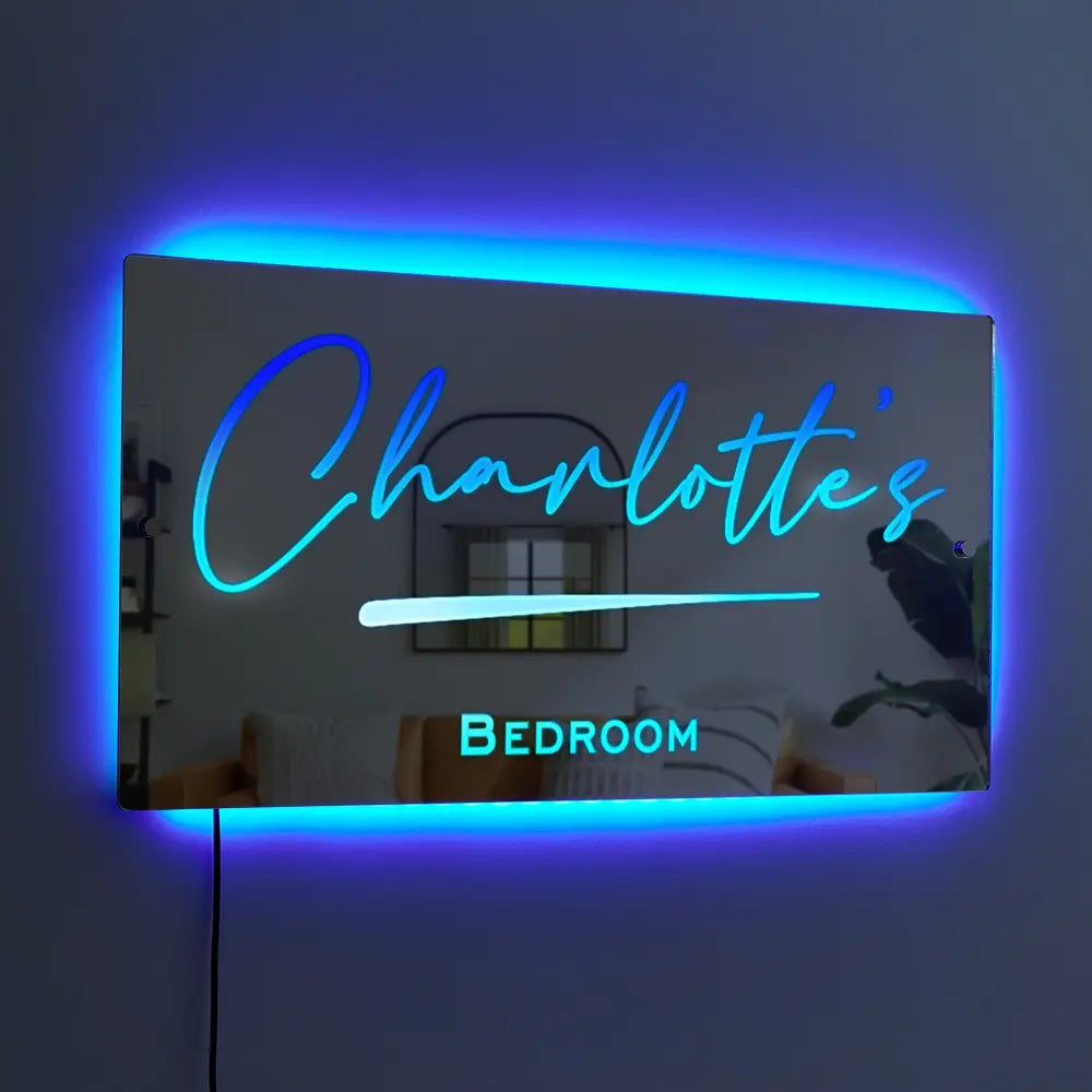 Personalised Name Mirror - Light Up Mirror