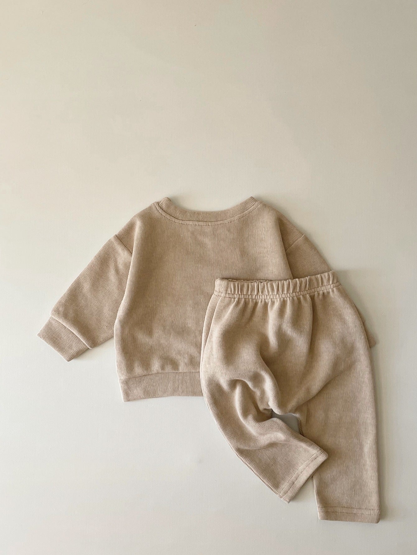 Alphabet Embroidery Two-piece Suit