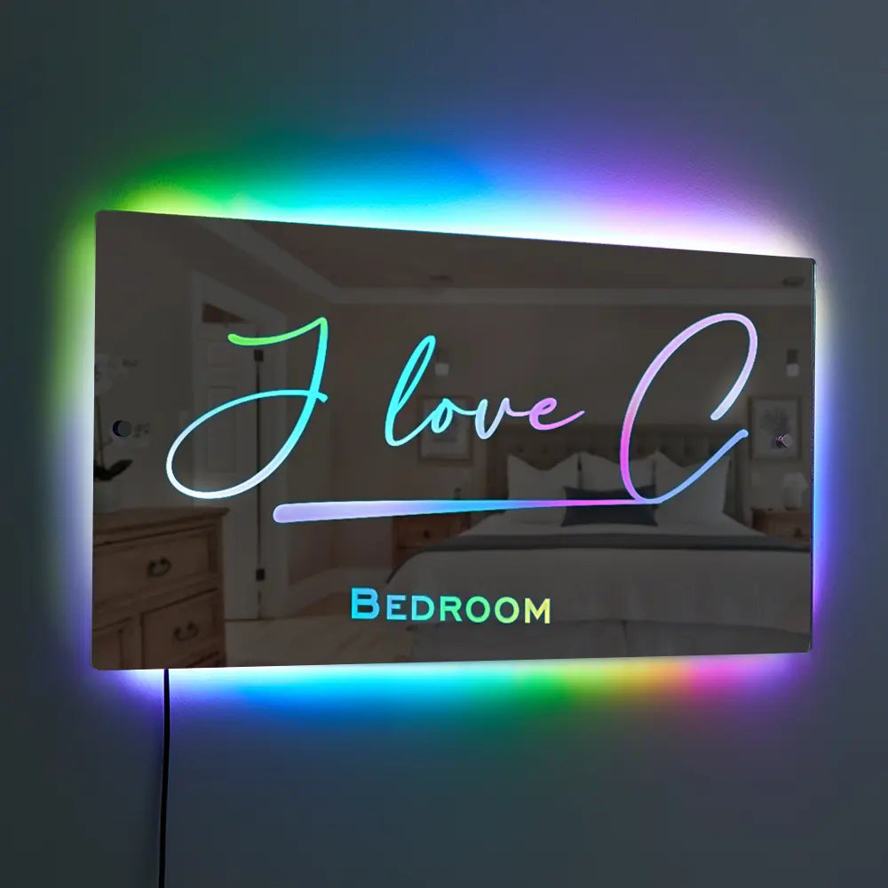 Personalised Name Mirror - Light Up Mirror