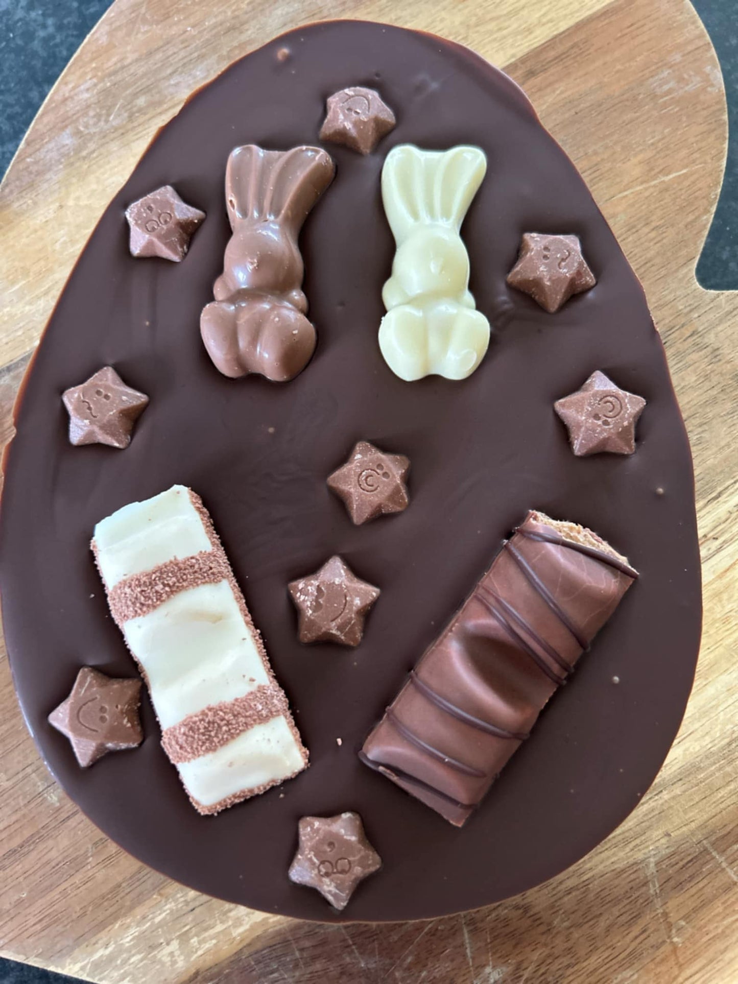 easter topped eggs