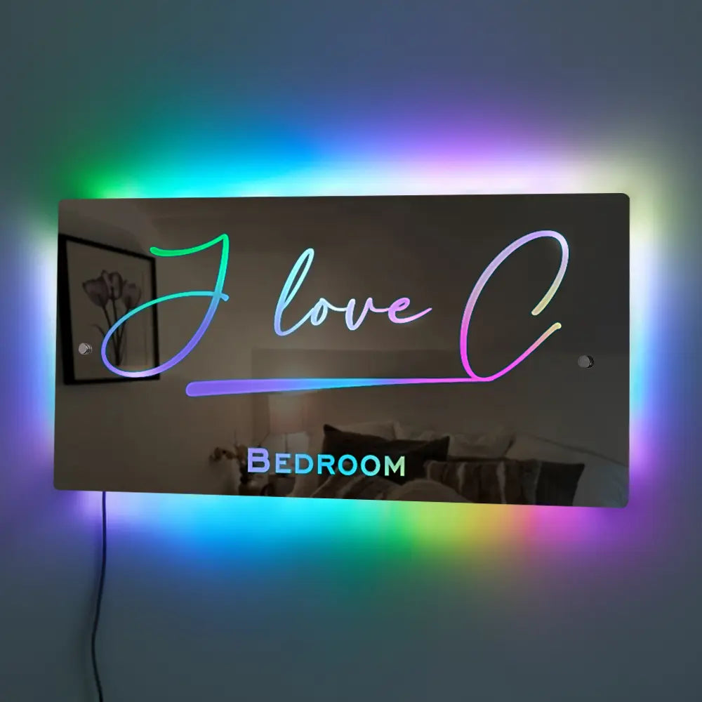 Personalised Name Mirror - Light Up Mirror