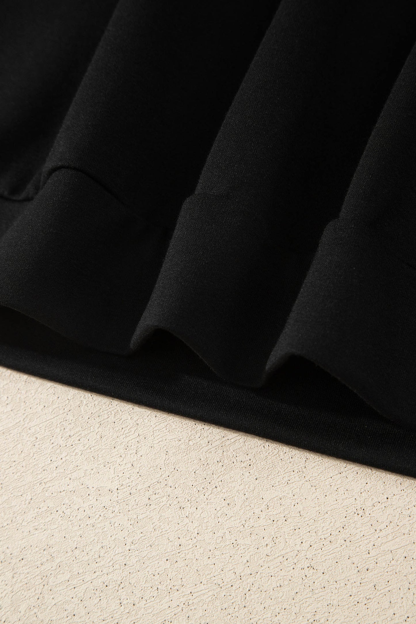 Black Varsity Striped Detail Loose Tee Jogger Pants 2pcs Outfit